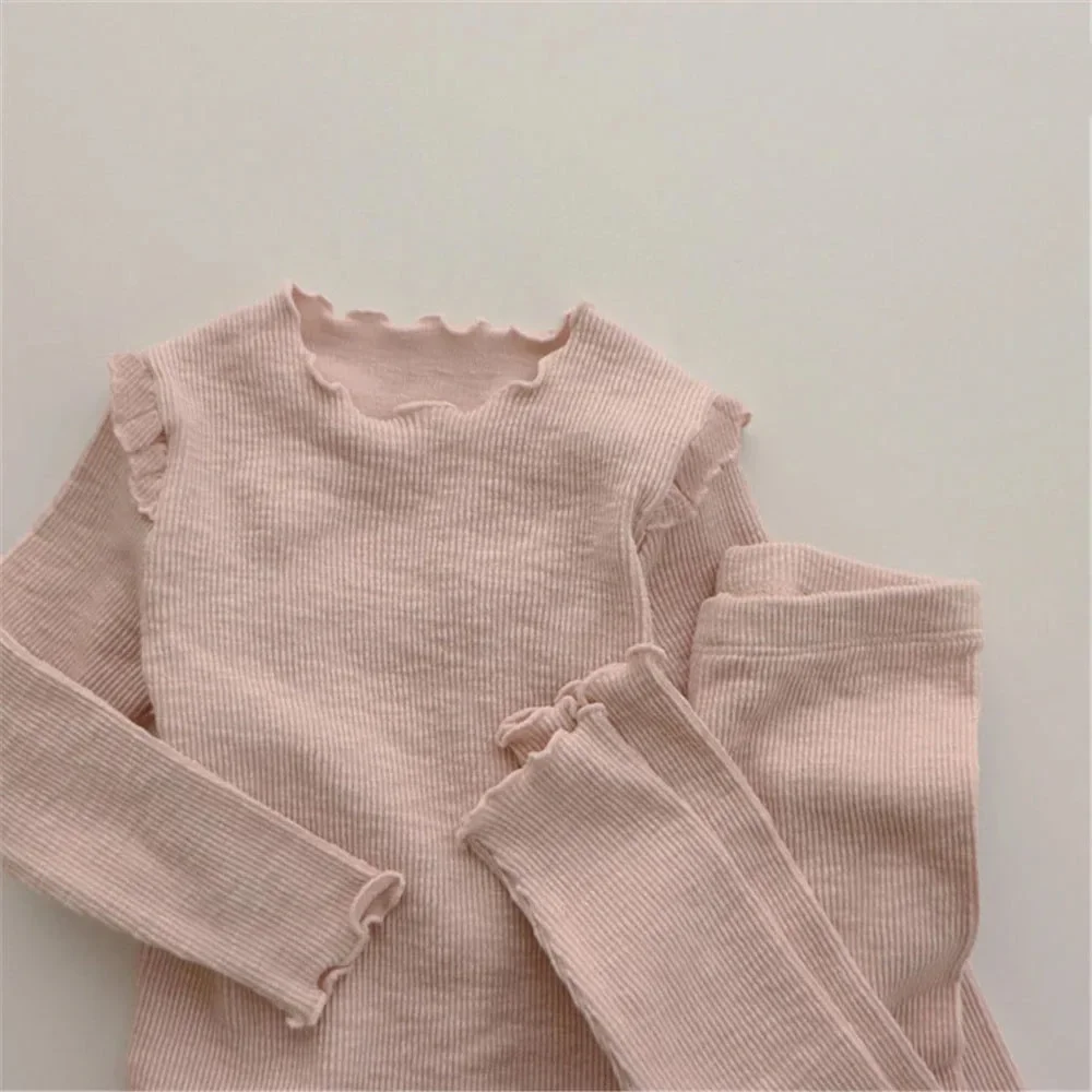 Ensembles de vêtements pour tout-petits filles, vêtements d'intérieur pour enfants, pyjamas pour bébés filles, printemps, automne, 2 pièces