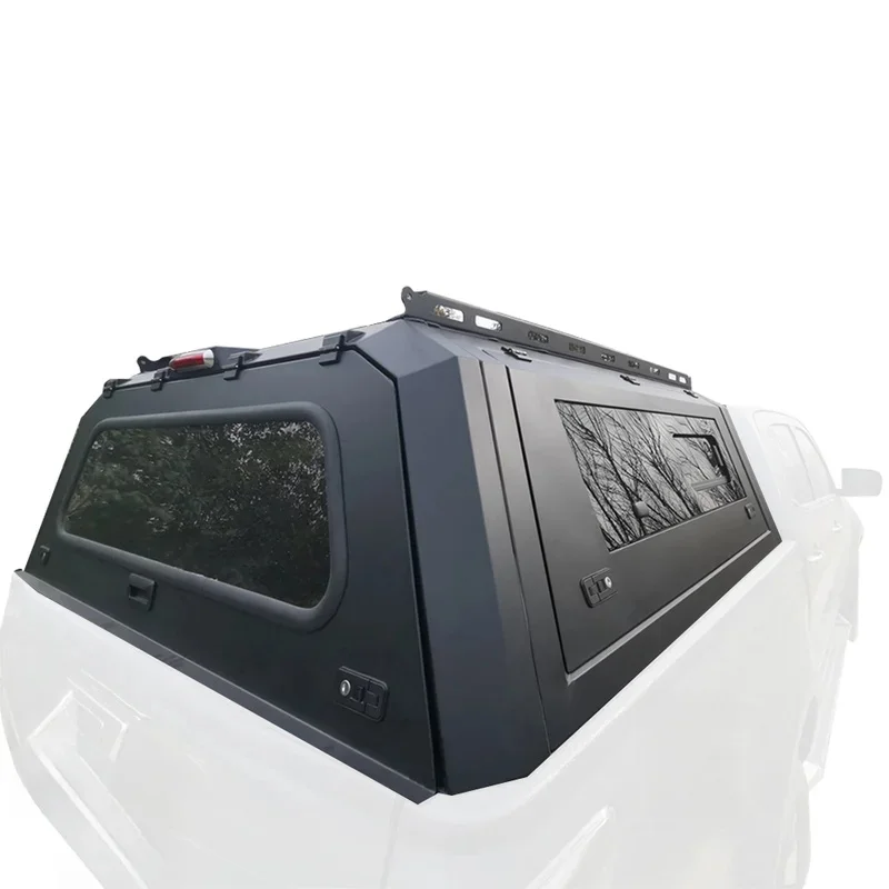 Auto Parts Black Powder‑Coated High‑Bed Canopy Topper Off Road Use Exterior Modification Accessories