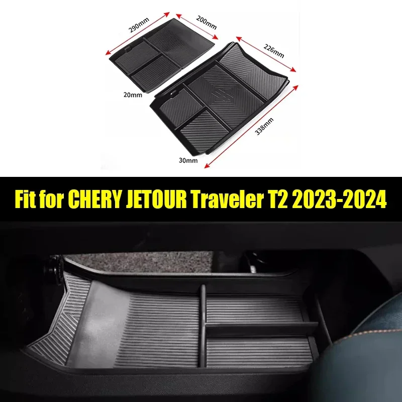 New! Car Armrest Box Storage Box Fit for CHERY Jetour Traveller T2 2023 2024 2nd Generation All-inclusive Center Console Storage