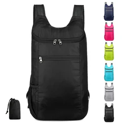 Mochila plegable de tela Oxford para exteriores, mochila impermeable ligera de gran capacidad, bolsa deportiva resistente al desgaste, Unisex