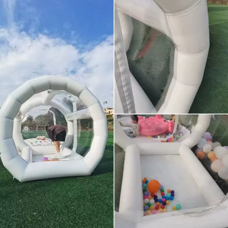 Large Inflatable Bubble House, Custom Outdoor Performance Transparent Commercial Grade Waterproof PVC Bubble Tent with Air Pump