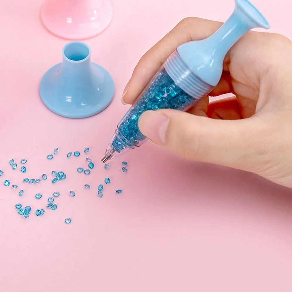 DIY 5D Diamond Painting Pen Standable Point Drill Pen Flower Pot Shape Point Drill Pen Art Crafts Handmade Gifts Point Drill Pen