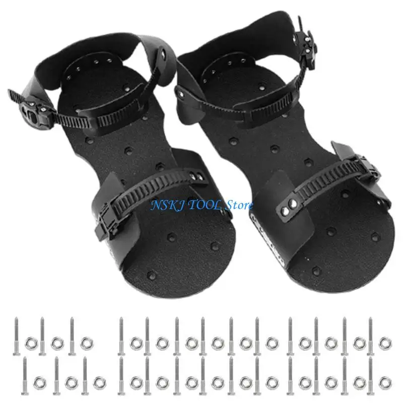 L8RC Professional Lawn Spikes Shoes 13 Deep Penetration Tines For Effortlessly Yard Ventilation And DIY Applications