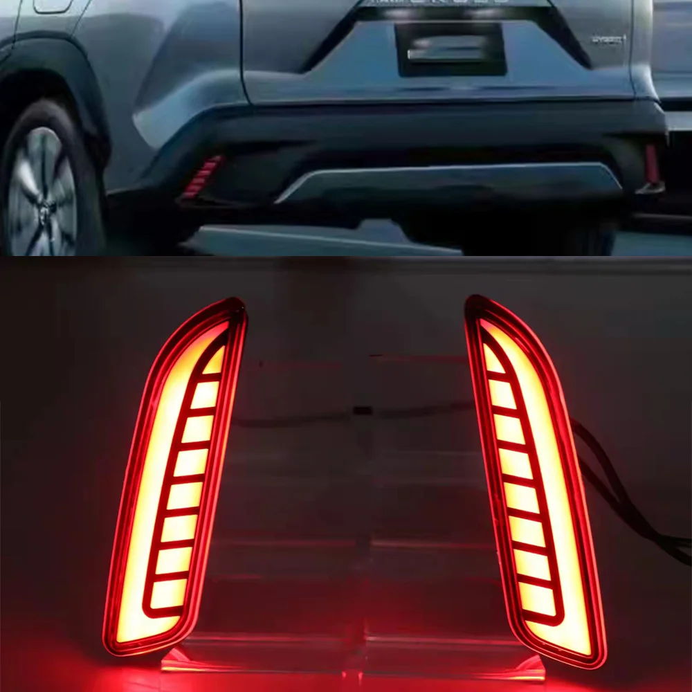 

Auto Accessories Rear Light LED DRL Rear Bumper Tail Light Brake Lights Turn Signal Lamp Reflector For Toyota Corolla Cross 2021