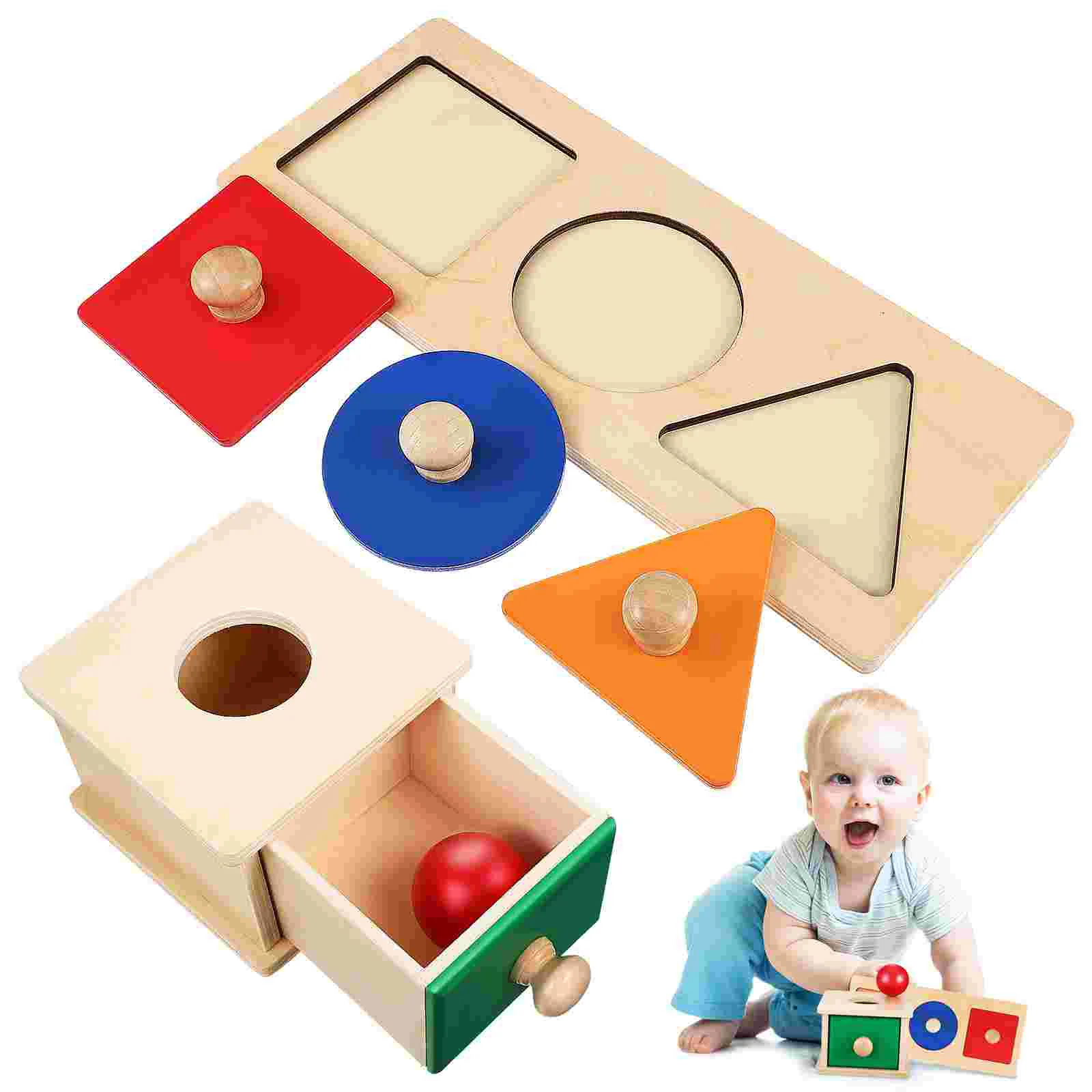 

Ball Drop Toy Montessori Teaching Aids Kids Cognitive Wooden Toys for Educational Motor Skills Toddler