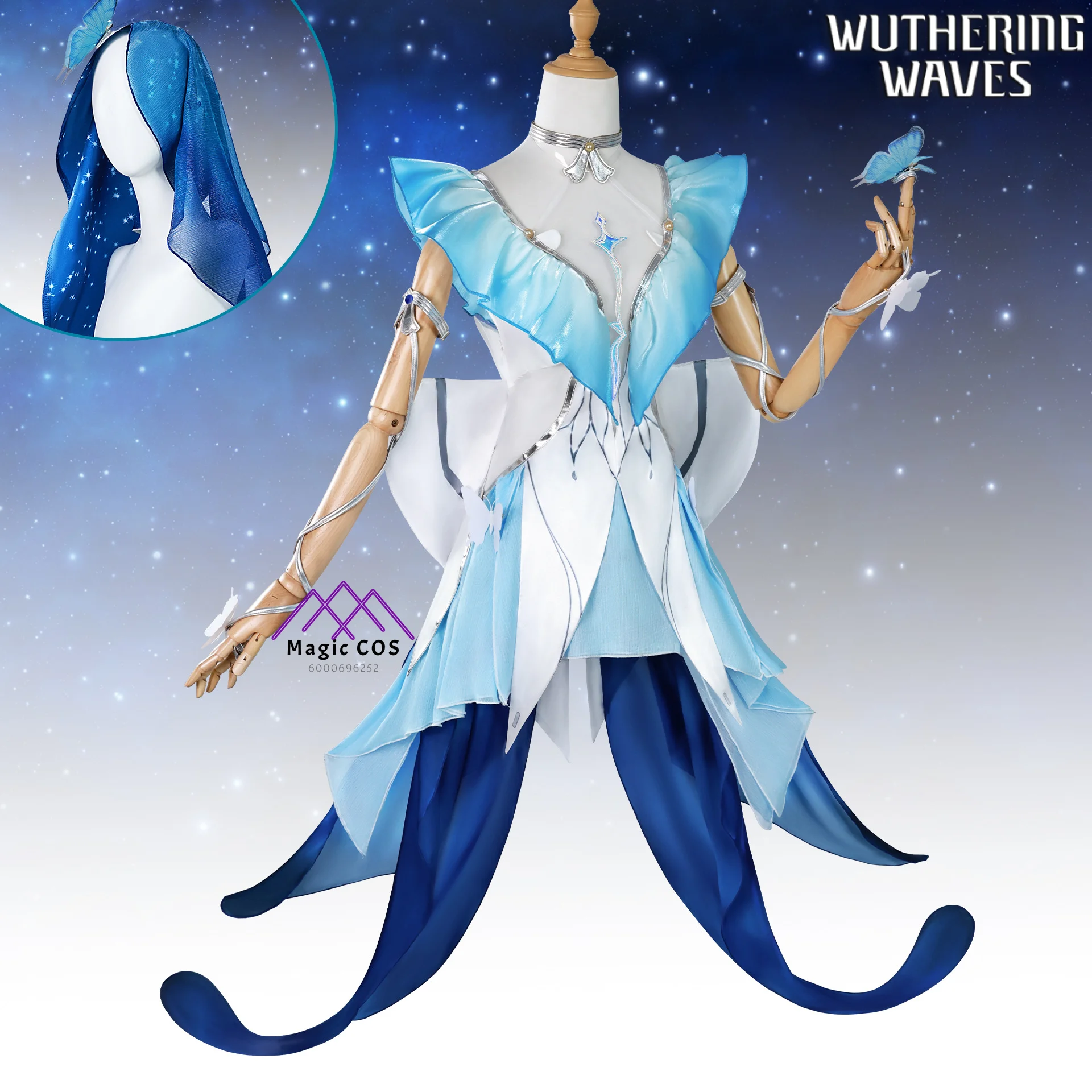 

Game Wuthering Waves The Shorekeeper Cosplay Costume for Women Lovely Dress Uniform Suit Comic-Con Halloween Party Newly Outfit