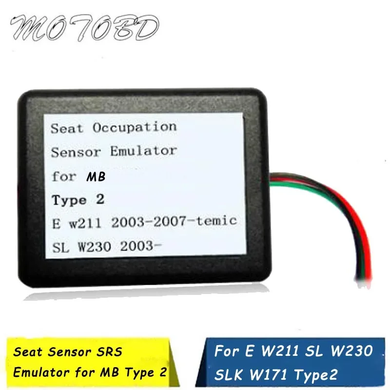 

Seat Occupancy Occupation Sensor SRS Emulator for Mercedes Benz MB Type 2 E W211 2004-2007-Temic SL W230 2004+ SLK W171