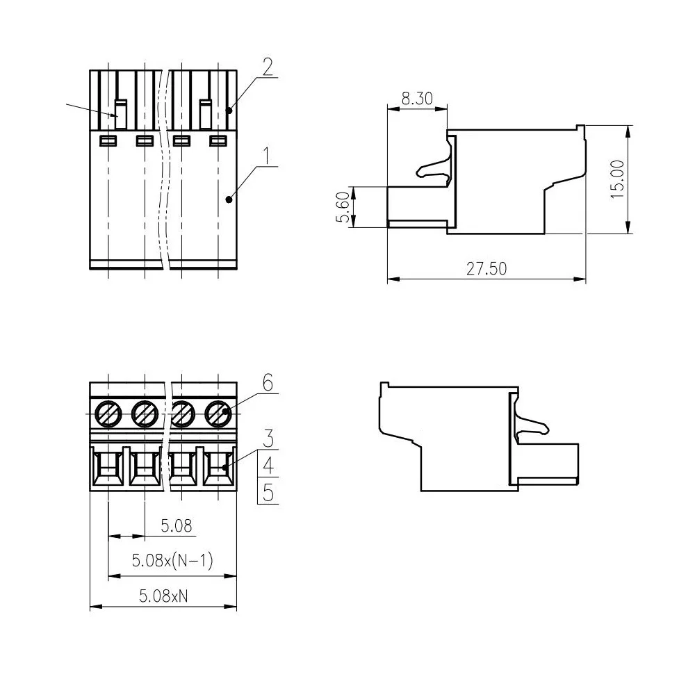 100PIN 5.08mm 2EDGKC Terminal Connector Pcb Terminal Block For Siemens Touch Screen FRONT-MSTB2.5/-ST-5.08 Power Conve 2ESDF