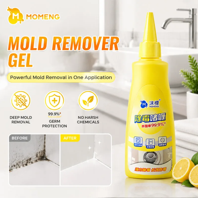 MOMENG Mold Remover Gel Mildew Cleaner Safe for Bathroom Kitchen Tiles Grout Easy Application Household Supplies
