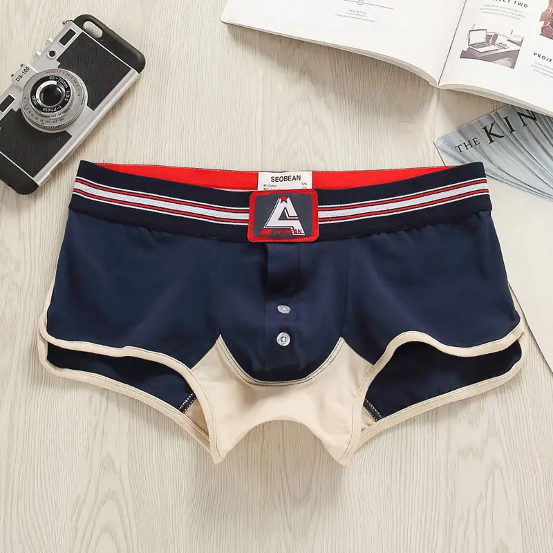 High Quality Underwear SEOBEAN Men's Pajamas Boxer Shorts Home Sleep Bottoms Casual Shorts Sexy Underwear Men Boxers Arrow Pants