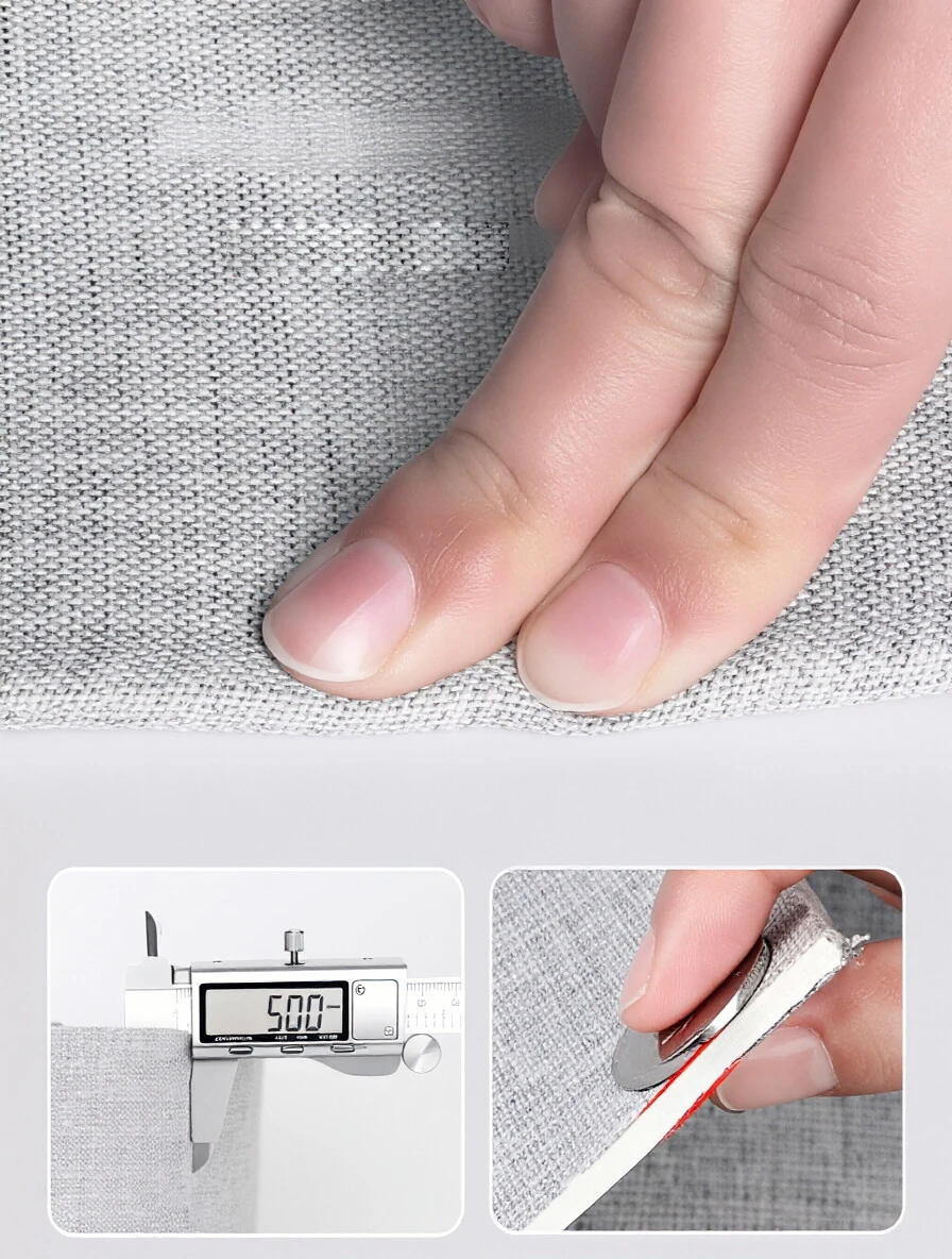 Linen Texture Cold-proof Anti-collision Self Adhesive Wall Cloth Bedside Tatami Headboard Wall Surround Soft Wall Protector