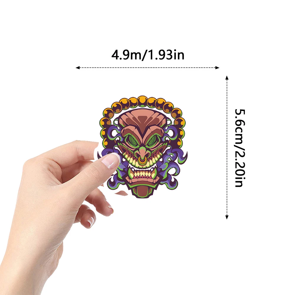 10/30/55PCS Tiki Maori Mythology Sticker Graffiti Decorative Luggage Laptop Guitar Phone Case Refrigerator Waterproof Sticker