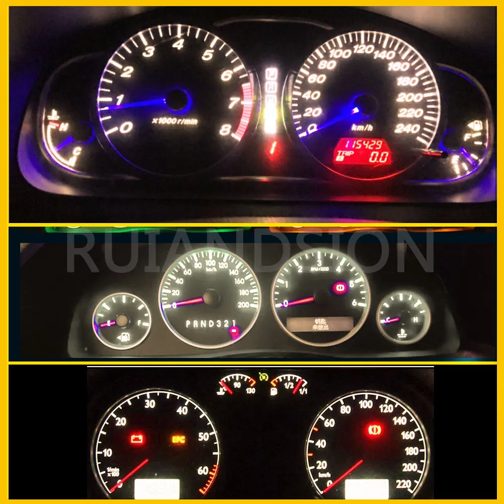 BA7S LED 12V COB Dashboard Indicator Light Bulb 7 Colors Car Instrument Panel Gauge Warning Lamp Universal Auto LED Lamp
