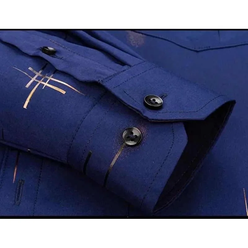 

Повседневная мужская длинная све irt, простой дизайн с лацканами Busin Gentleman Sle, хлопковый материал Ice Sensation, весенняя одежда для поездок на работу