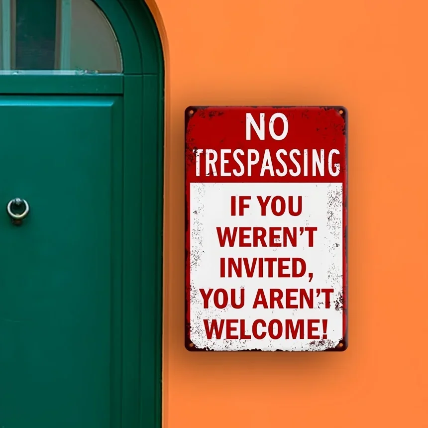 2pcs/4pcs Metal Sign, 