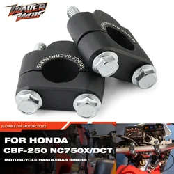 Motorcycle Handlebar Risers Adapter For HONDA NC750S DCT CB400 CB1300 MSX125 CBF125 CBF190X NC700X Grips Stretcher Raise Mount