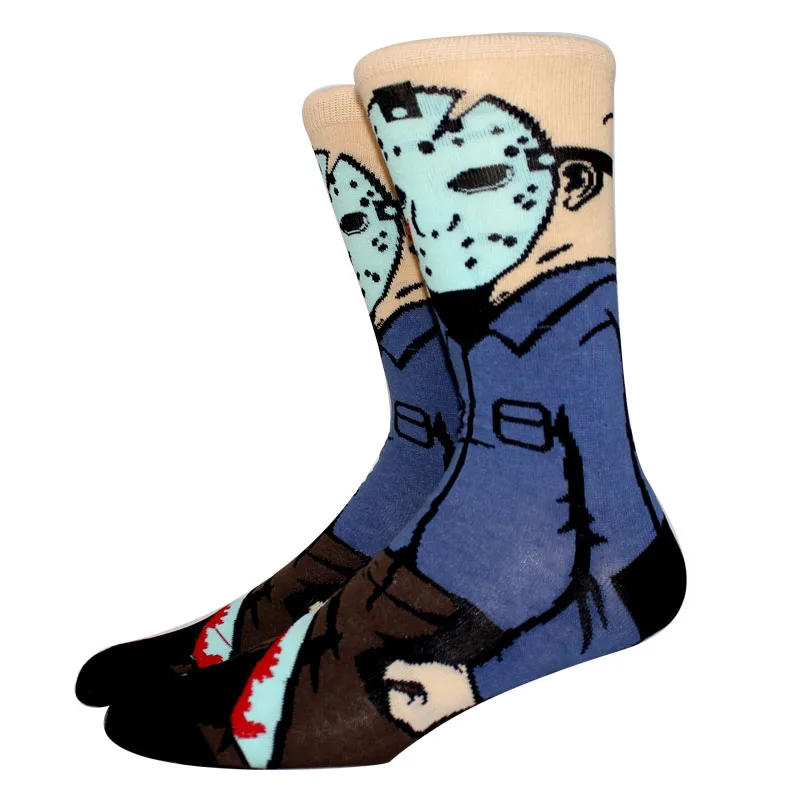 6 pares de nuevos calcetines Harajuku de Halloween para mujer, calcetines divertidos con esqueleto alienígena para hombre, calcetines de calabaza, calcetines de monstruo, calcetines de tripulación de murciélago, calcetín de Anime