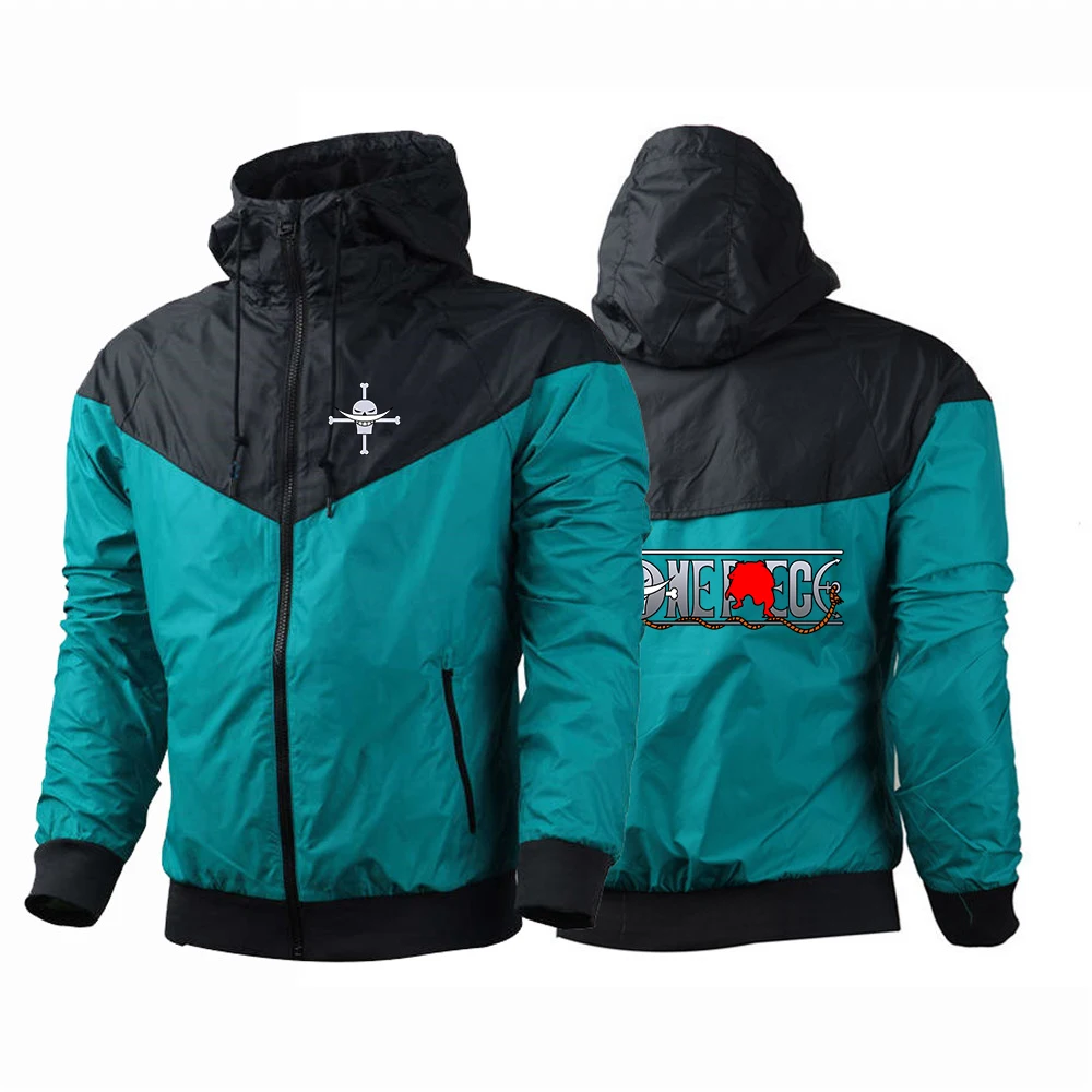 

One Piece Logo Print 2026 Spring And Autumn Practical Fabric Coat Whitebeard Logo Men's Casual Carefree Street Fashion Hoodies