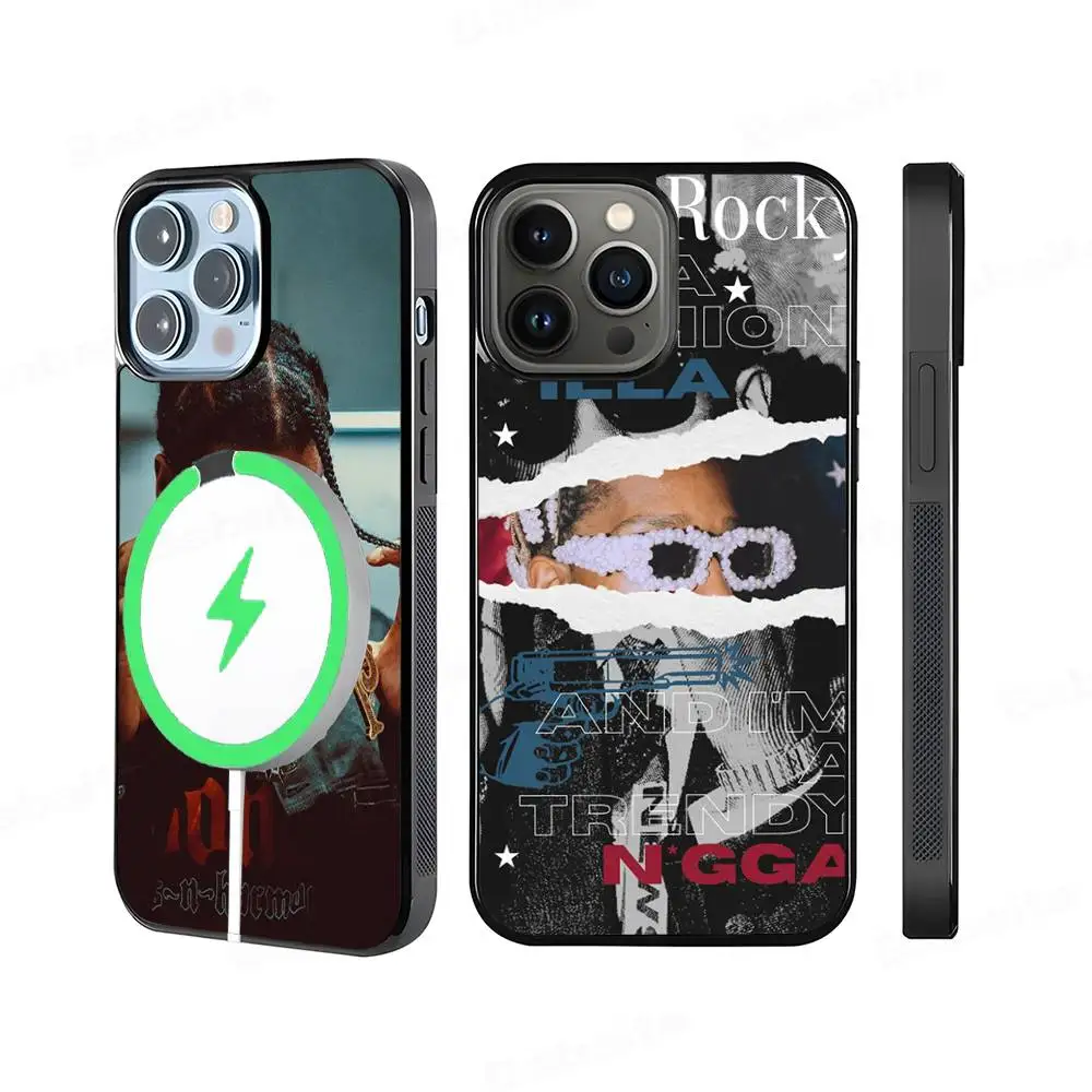 

Rapper A-Asap R-Rocky For IPhone 17 Air 16 E 15 14 13 12 11 Pro Max Plus PC Shock TPU Cover Magsafe Phone Cover