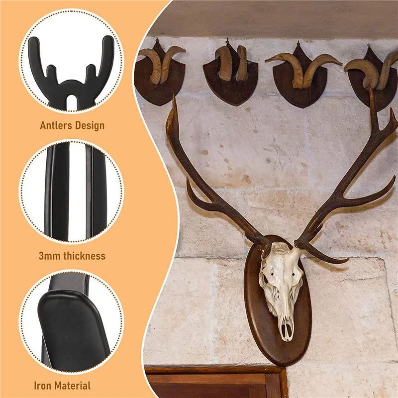 

AA81-16 PCS European Mount Skull Hanger Deer Skull Hooks Antler Style Mounts Deer Skull Hanging And Mounting