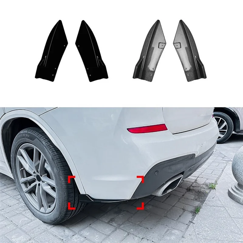 Car Rear Bumper Lip Diffuser Splitter Winglet Apron Spoiler For BMW 3 Series X3 G01 M Sport 2018-2021