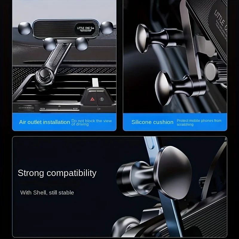 Car Mobile Phone Bracket 360° Rotatable Car Vent Phone Mount - Easily Mount Your Phone ir Your Car