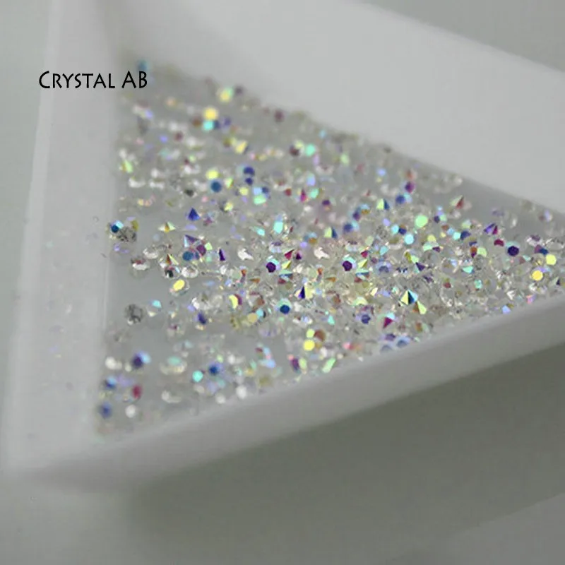 ร้อนขาย Pixie Mix ขนาด1440Pcs คริสตัล Chaton แก้วศิลปะเล็บพลอยเทียม Micro ตกแต่ง Mini Rhinestones