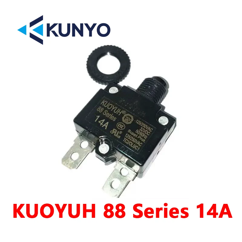1Pcs  88 Series breaker KUOYUH 3A 4A 5A 6A 7A 8A 9A 10A 11A 12A 13A 14A 15A 16A 17A 18A 19A 20A 25A current overload protector