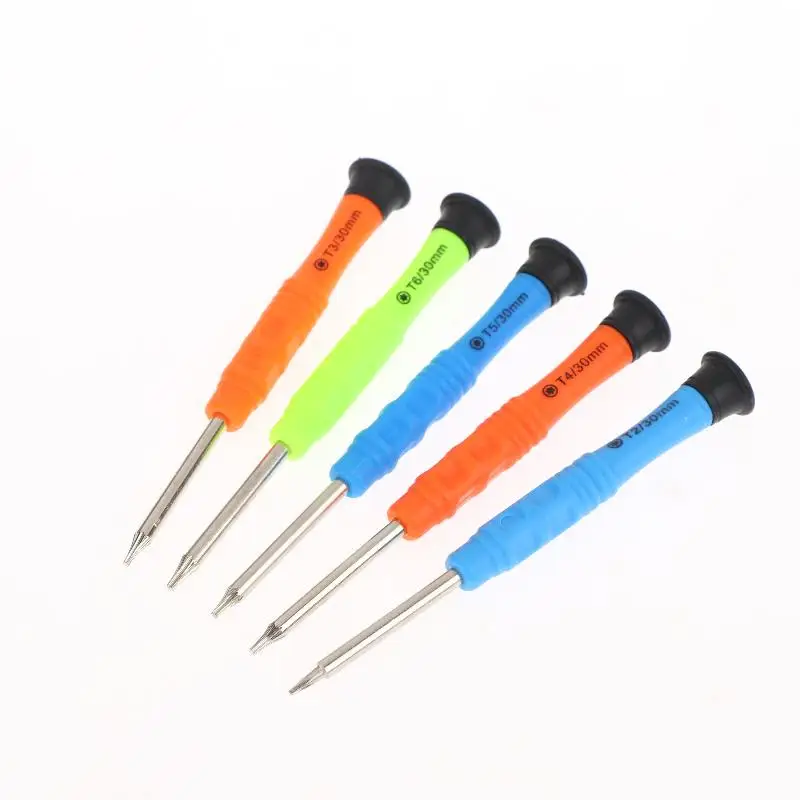1/3Sets Mini Screwdriver Set 6 Sizes Torx Screwdriver T2 T3 T4 T5 T6 Magnetic Star Bit DIY Mobile Phone Hand Repair Tools Kit