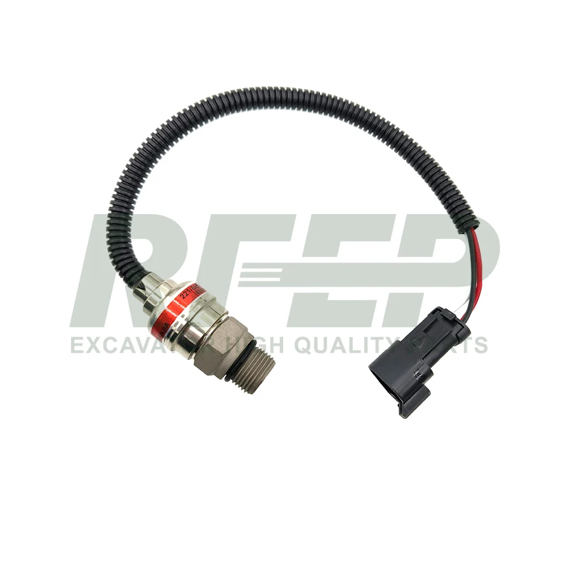 High Pressure Sensor 221-8859HE02 40MPa with Wire Harness for Caterpillar CAT E320B E320C E325B E325C Excavator Hydraulic Sensor