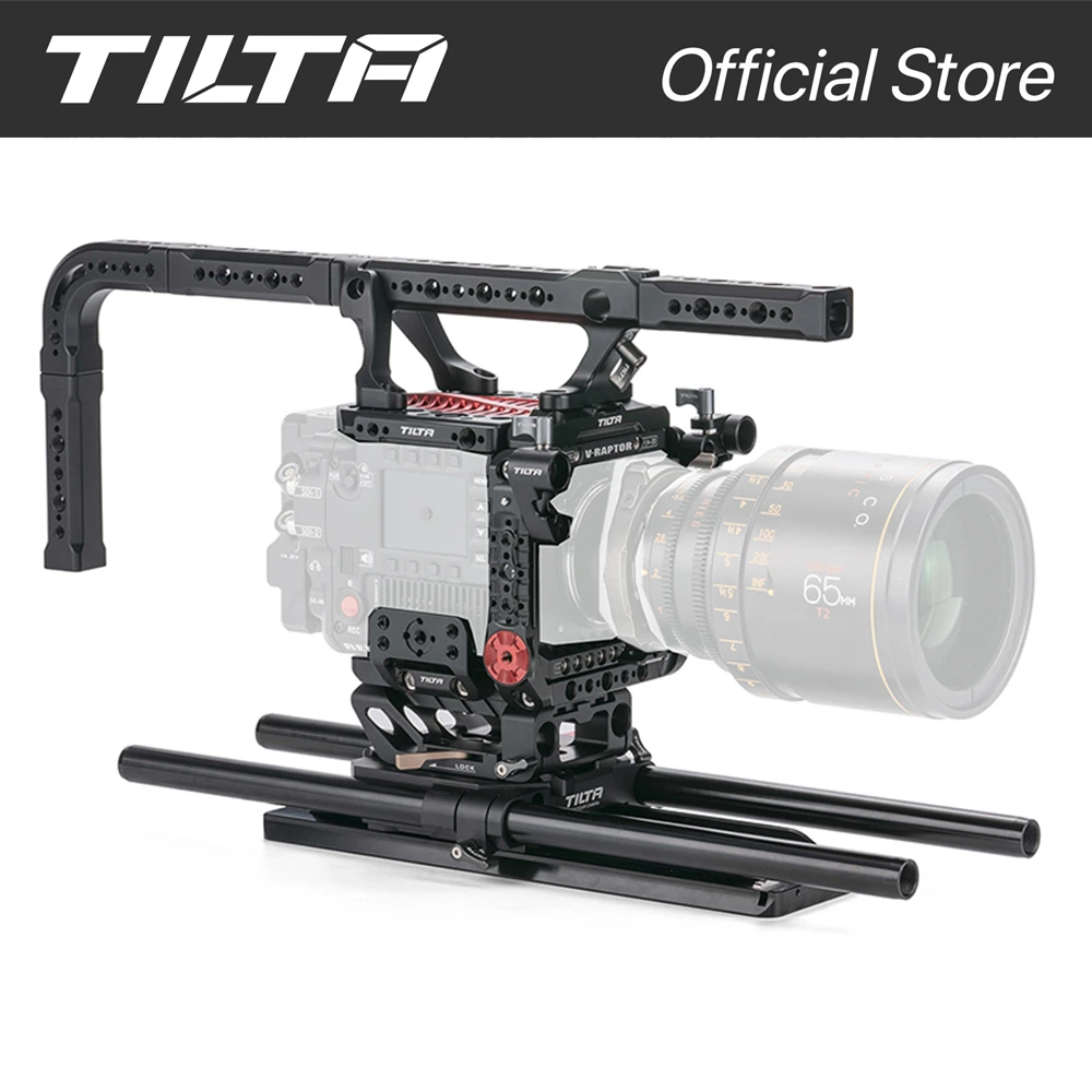 TILTA ESR-T08-C-V RED V-RATOR Camera Cage Pro Kit V Mount For RED V-RAPTOR Accessories Top Handle Advanced I/O Module