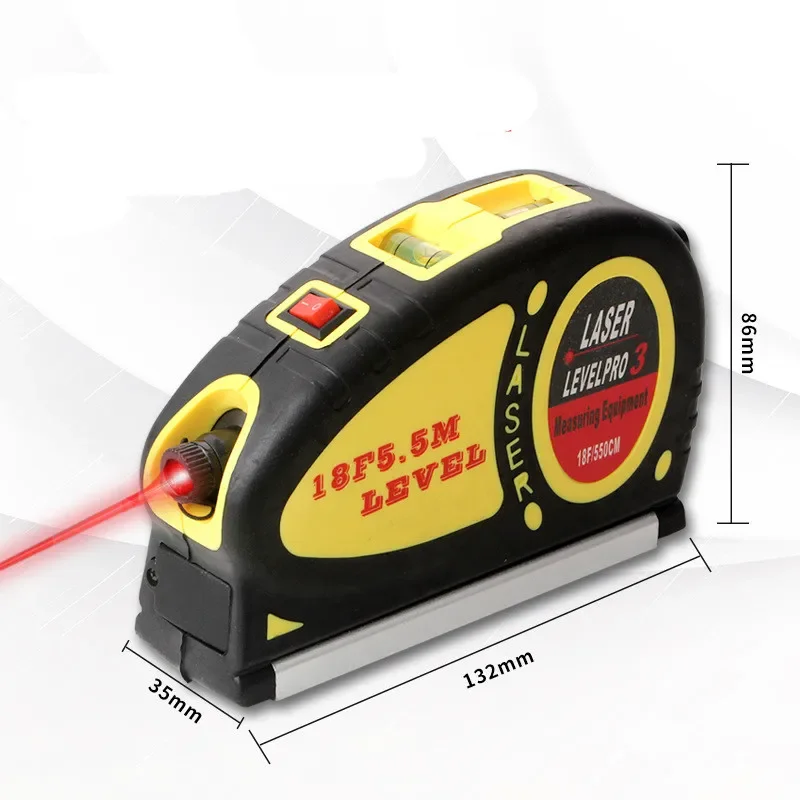 Imagem -06 - Laser Infravermelho Nível de Linha Lasers Horizon Multipurpose Vertical Medida Fita Alinhador Bolhas Régua Medição Ferramenta de Diagnóstico 2023