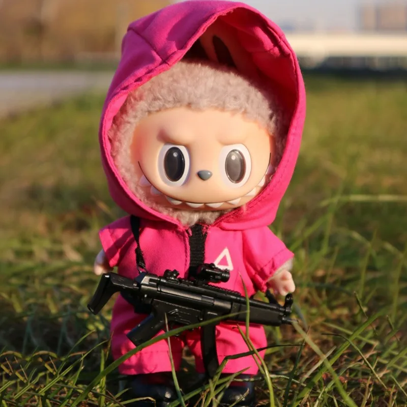 

Fashion Labubu V1 V2 V3 Doll Clothing Accessories Toys Korean Kpop Idol Doll DIY Squid Jumpsuit Set Christmas Gift in Stock