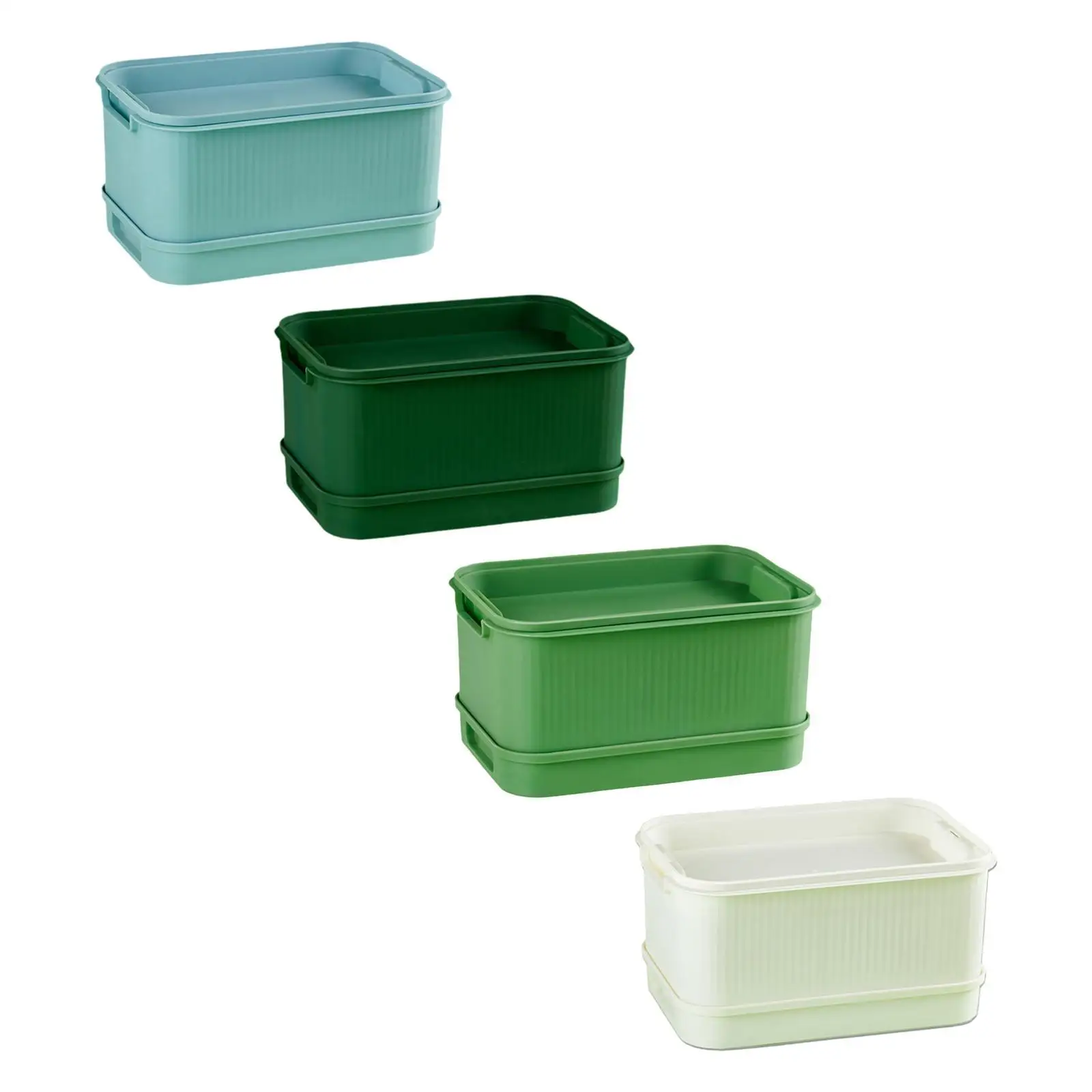 Seed Sprouts Tray Germination Plate, Saving Space Nursery Tray Green Growing Tray Sprouting Tray for Mung Bean Alfalfa