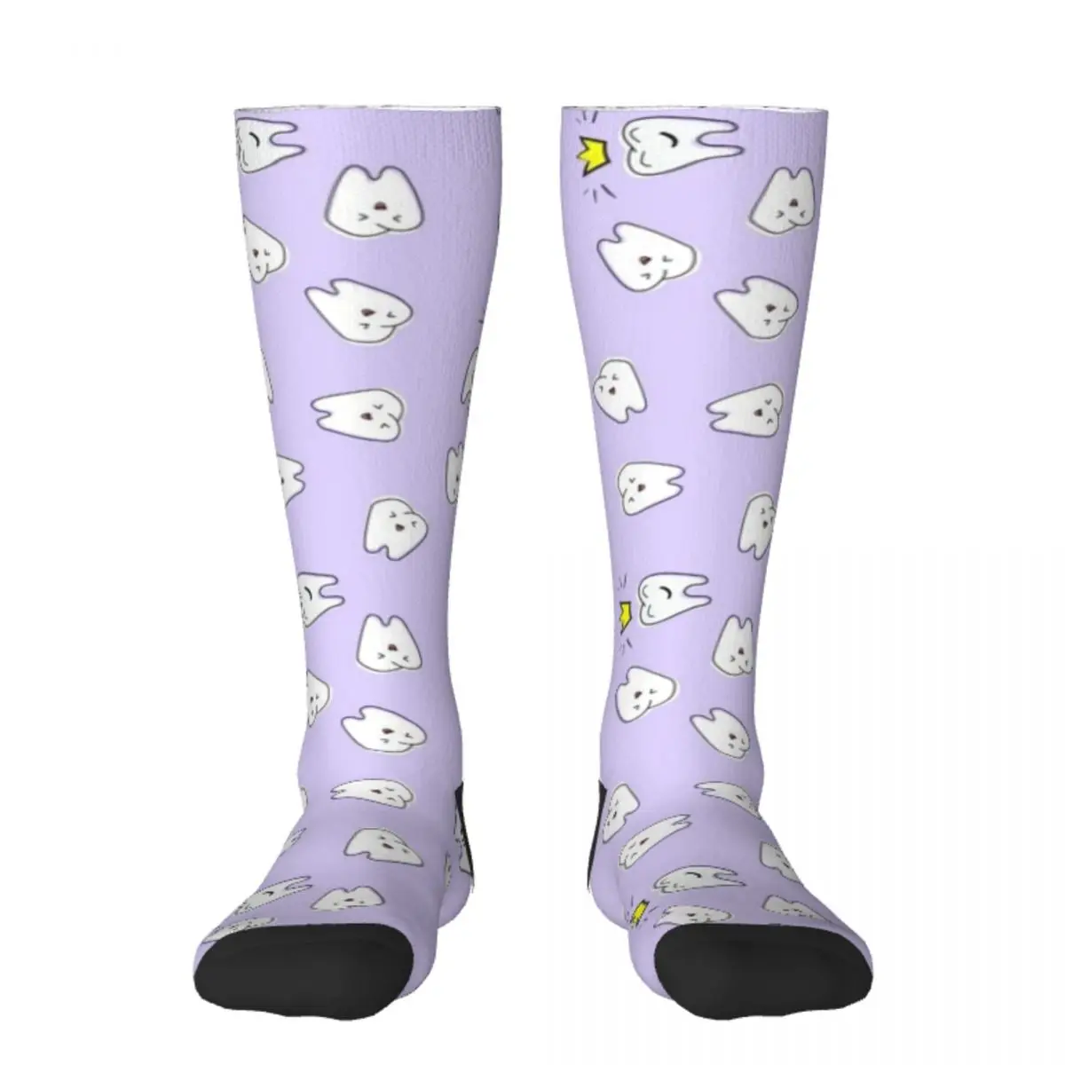 

Tooth dentist nursery print violet Socks happy halloween Men's Socks Luxury Women's