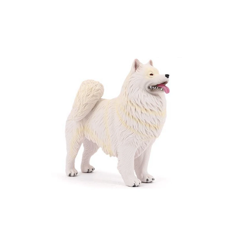 Simulated Samoyed dog model desktop pet dog ornament puppy home decoration — zdjęcie 6