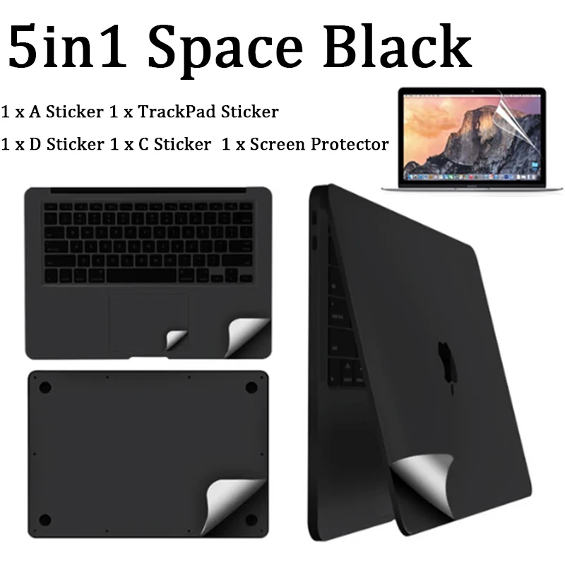 for MacBook 2023 Pro14 M3 M2 A2442 Pro 14 16 A2992 A2918 sticker protect film Palms Guard Rest Cover+Trackpad /body Protect Skin