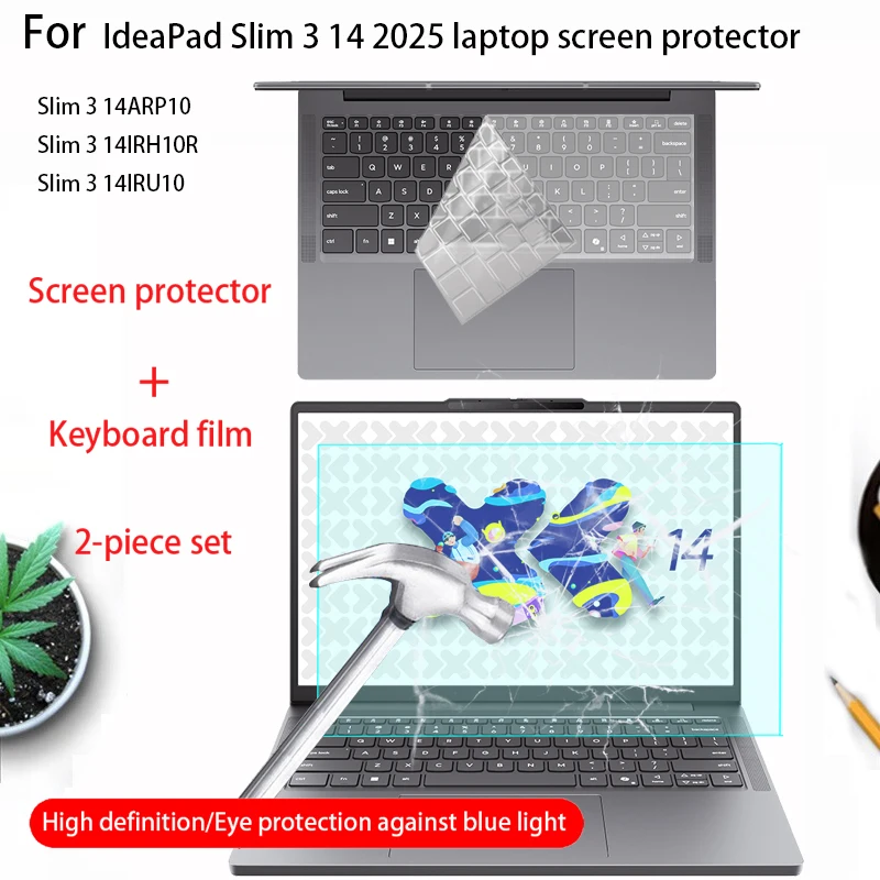 

Для 2025 Lenovo IdeaPad Slim 3 14ARP10/14IRH10R Защитная пленка для экрана 14 дюймов Slim3 14IRU10 Пленка для компьютерной клавиатуры Аксессуары для ноутбуков