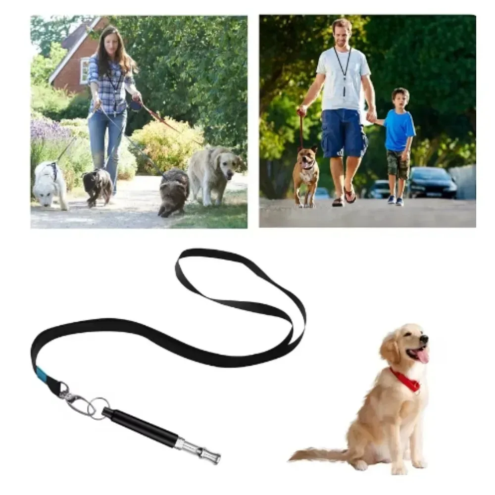 New Dog Whistle Stop Barking Control  with Lanyard Adjustable Ultrasonic Silent Dog Whistle Repeller for Dog Training