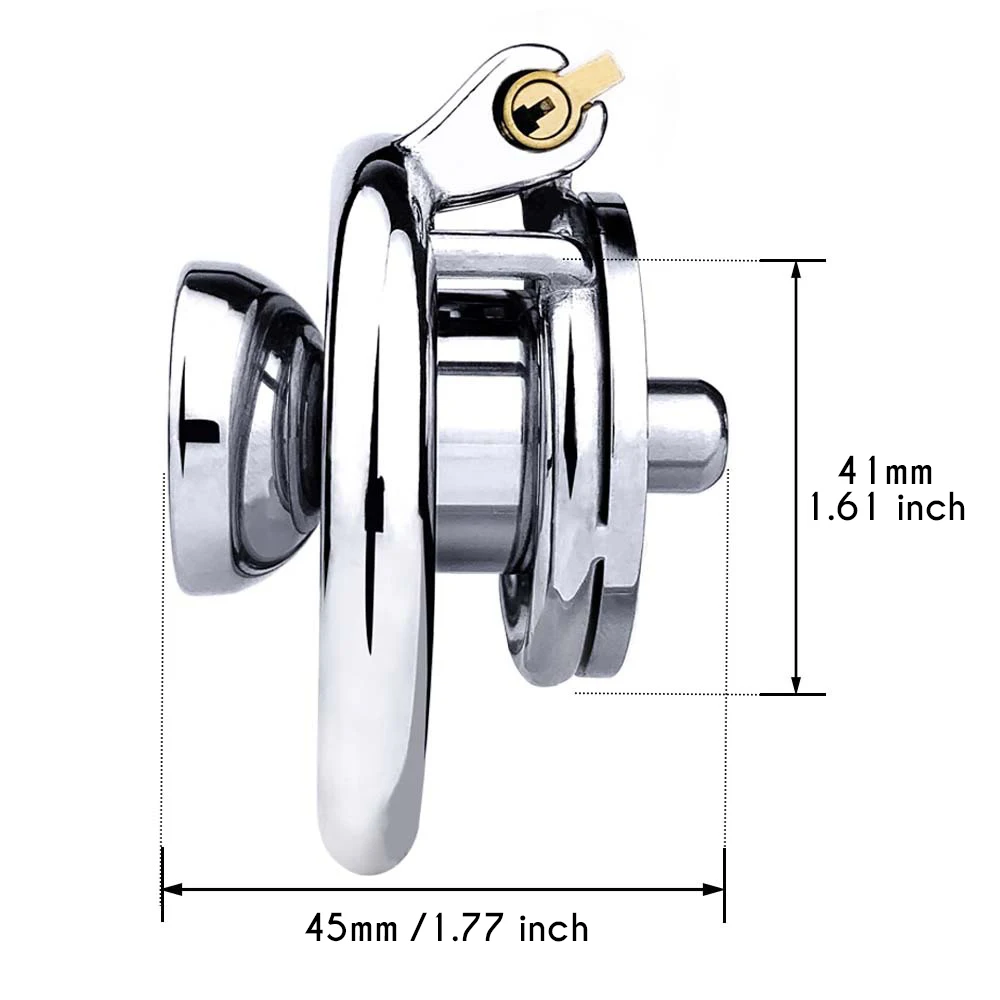 FRRK Urethral Inverted Negative Male Chastity Cock Cage with 1.57\