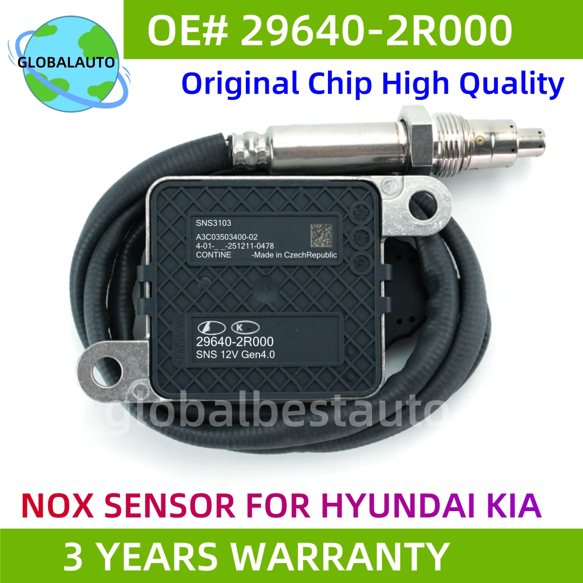 

29640-2R000 296402R000 Original New Nitrogen Oxygen Sensor 12V For Hyundai Genesis GV70 2021- Kia Tucson