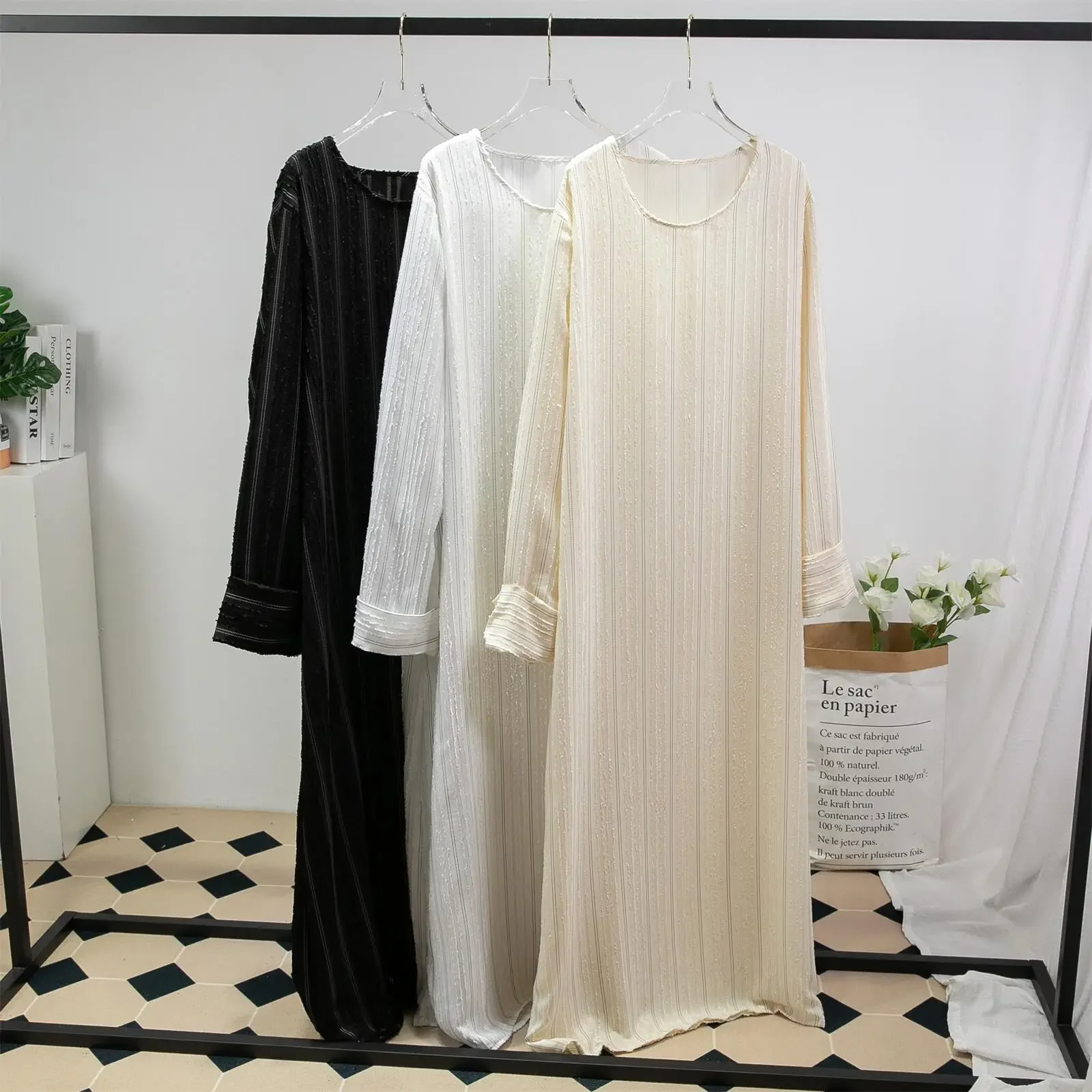Sweatshirt Abaya Loose Muslim Dress Abayas for Women Dubai Casual Wear Turkey Ramadan Islamic Clothing Kaftan Robe