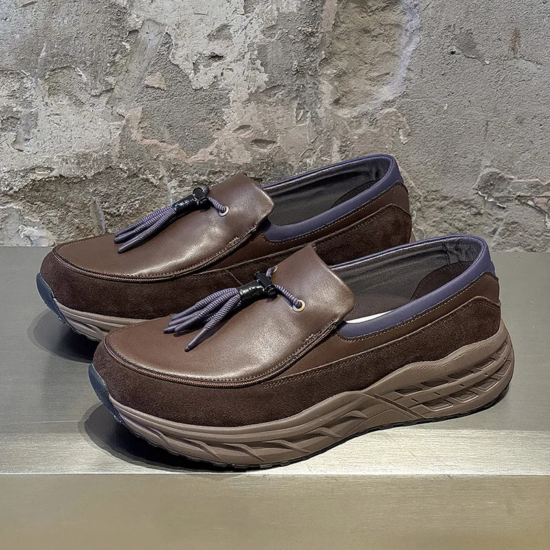 두꺼운 밑창 신발, 편안한 원페달 로퍼, 레저 스포츠, 하이킹, 조깅화