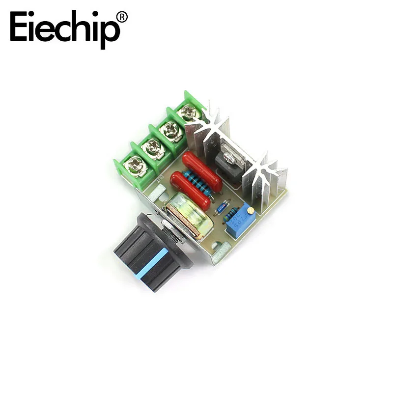 

2000W 220V SCR Electronic Voltage Regulator Module Speed Control Dimming Thermostat Power Regulator 2000 Watt AC 50 - 220 Volt