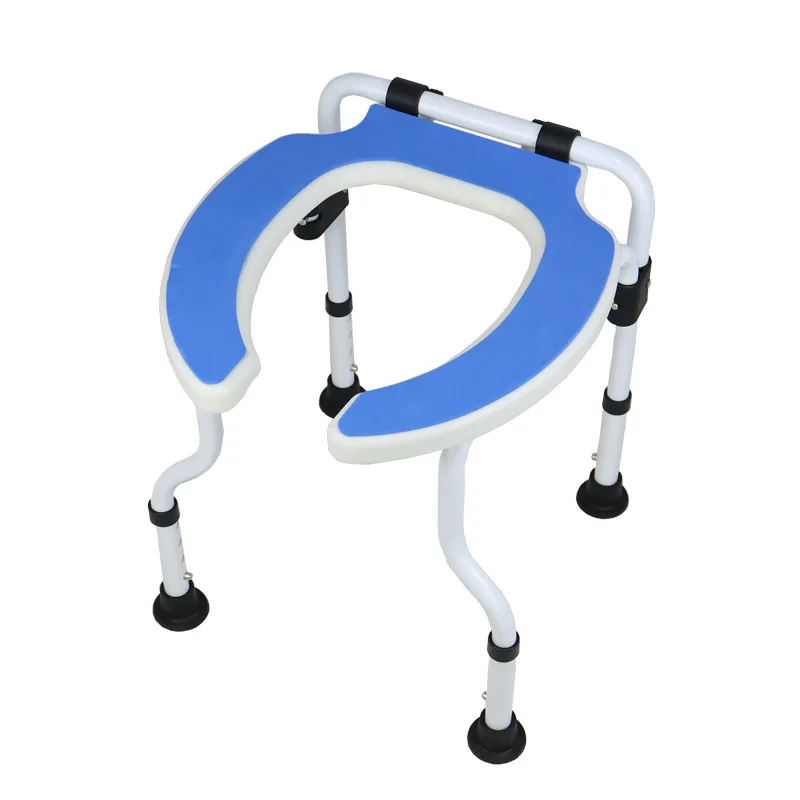 

Folding toilet chair Portable carbon steel toilet for the elderly, disabled, pregnant women toilet chair