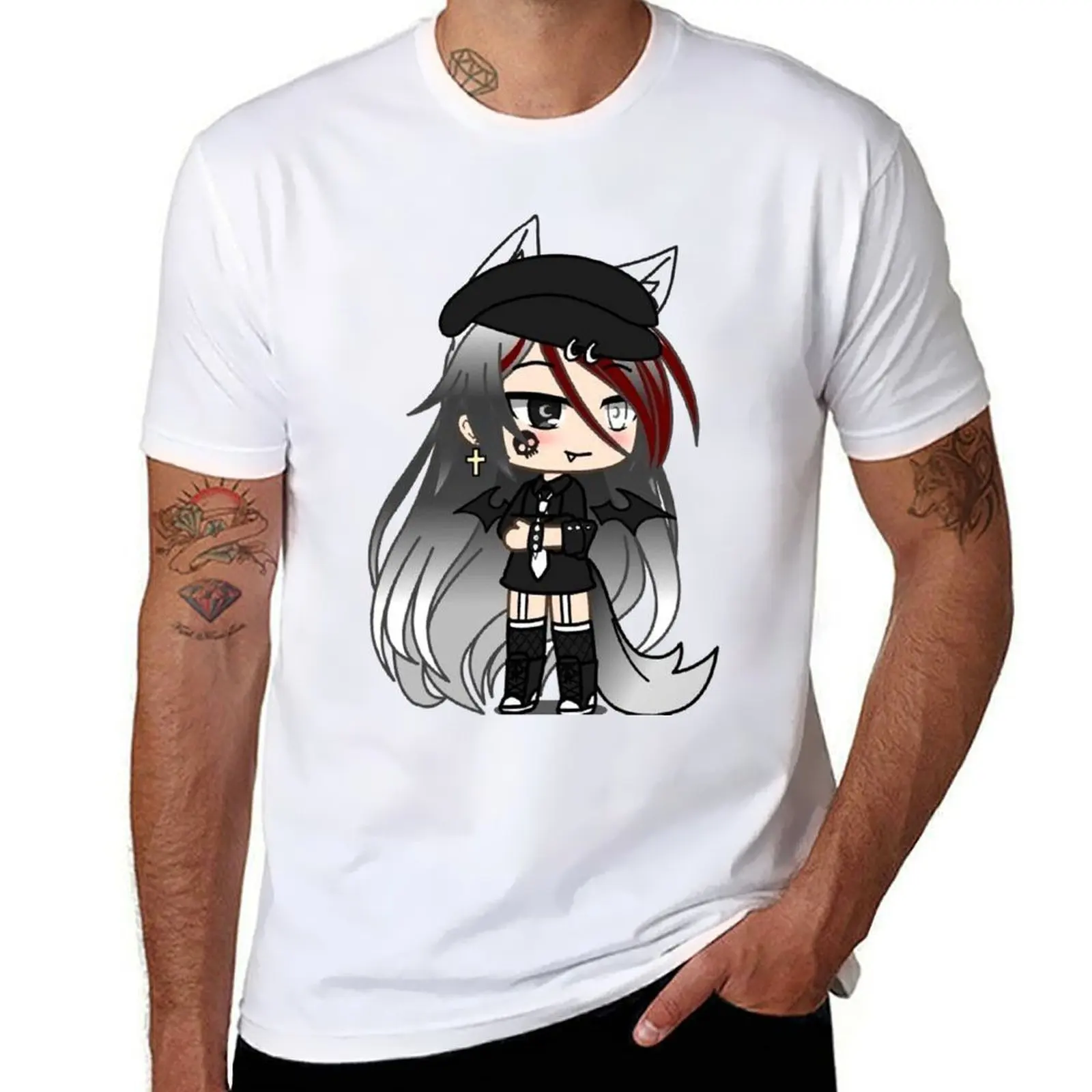 

Gacha life socks T-Shirt anime t shirts oversize t shirts for man graphic vintage T-Shirt