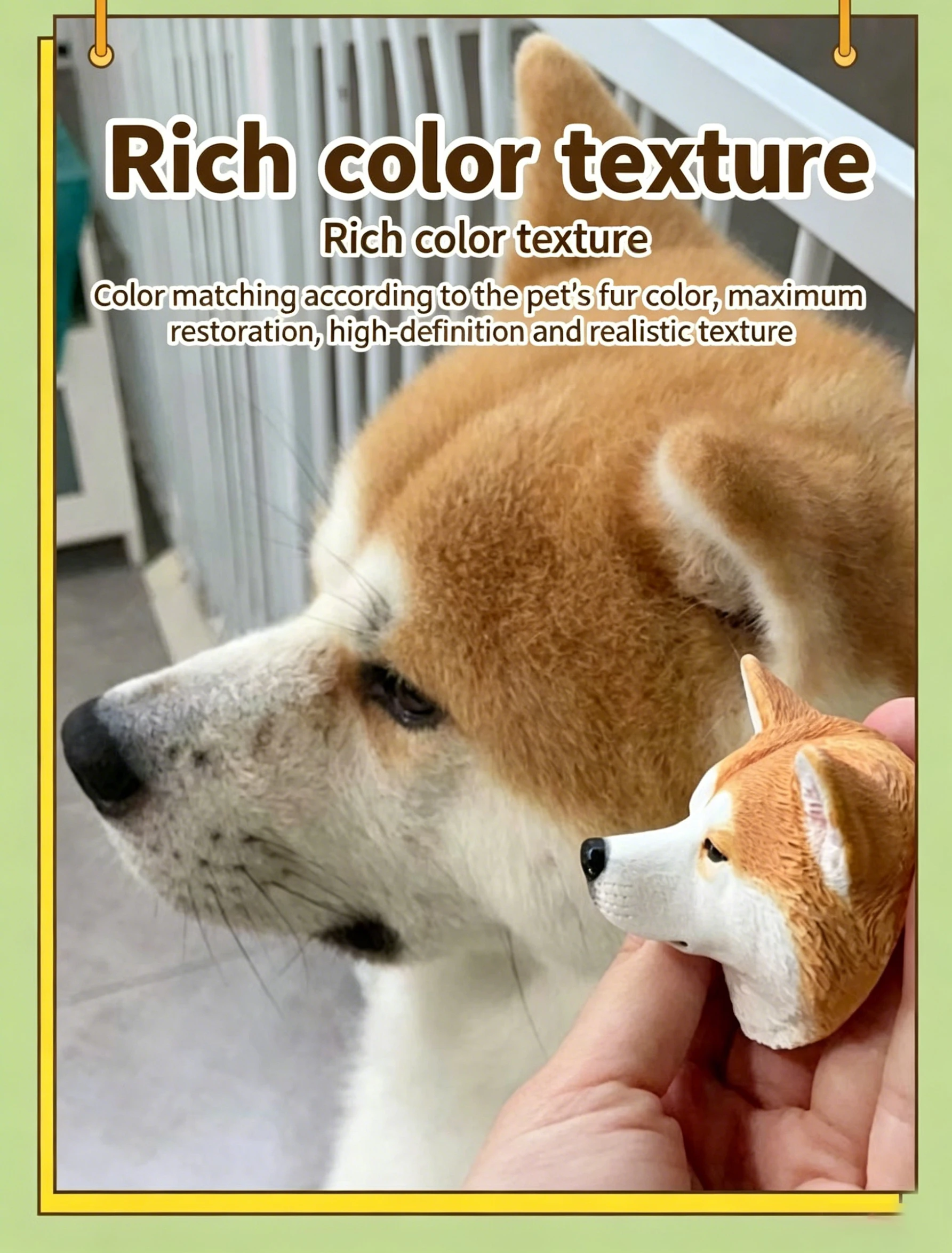 Custom Hand-painted Pet Portrait Fridge Magnet Memorial Gift_voghion.com