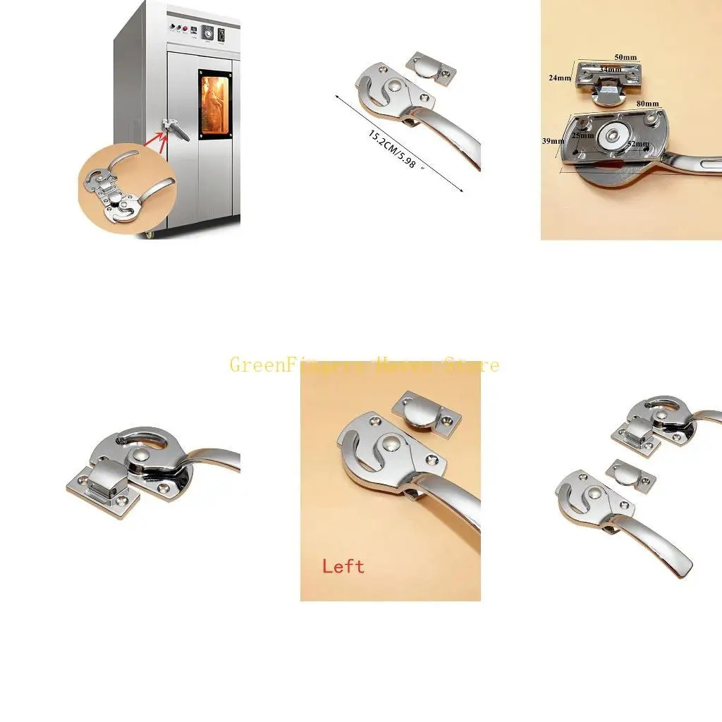 

F68D Замок двери духовки из цинкового сплава Электрический шкаф Уплотнительная ручка Сверхмощное оборудование