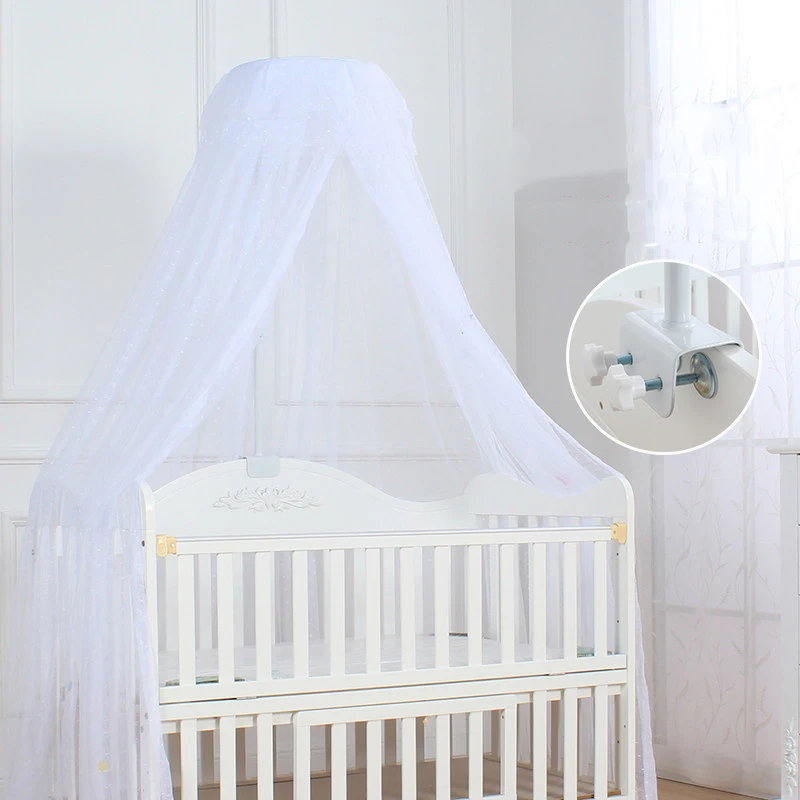 Cute Princess Style Baby Floor-standing Mosquito Net Child Dome Small Bed Net Cover Elegant Lace Anti-mosquito Net Baby Bedding