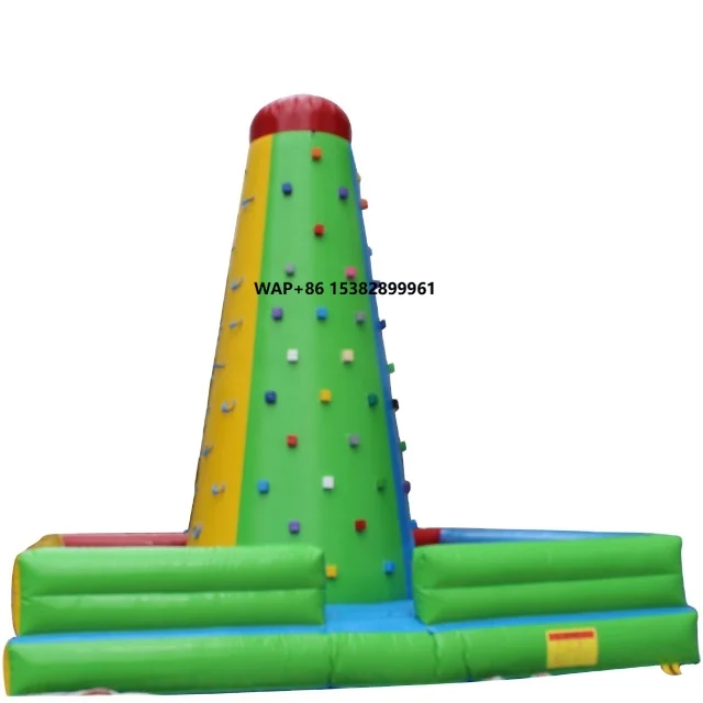 Commercial Indoor Outdoor Mobile Amusement air Rock Climbing Wall Inflatable Climbing Wall for Sale